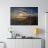 Dawn Sun Mountain Standard Canvas