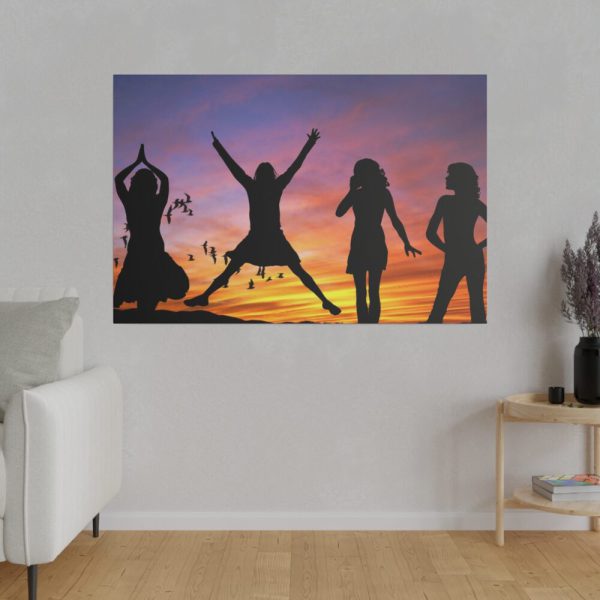 Silhouette in Sunset Standard Canvas