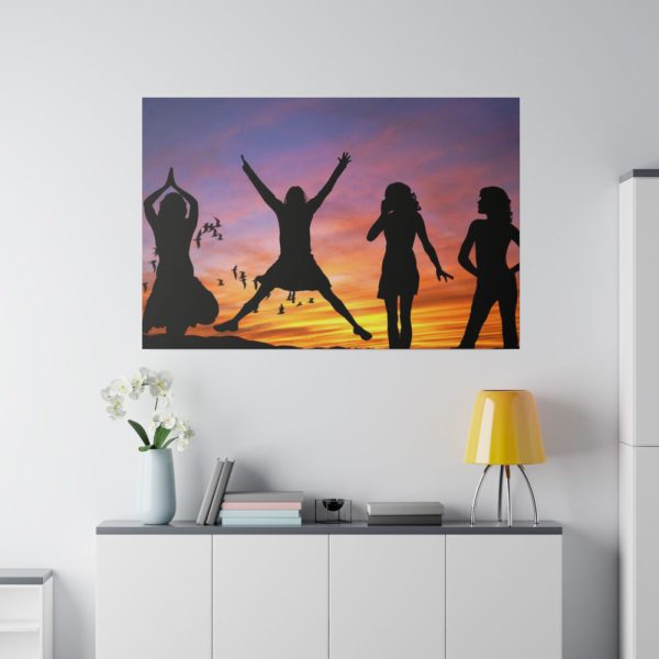 Silhouette in Sunset Standard Canvas