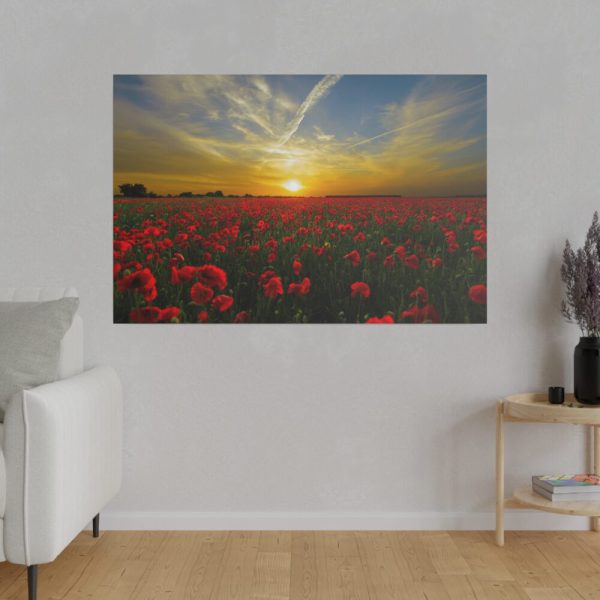 82227-198.jpg Flower Field in Sunset Standard Canvas