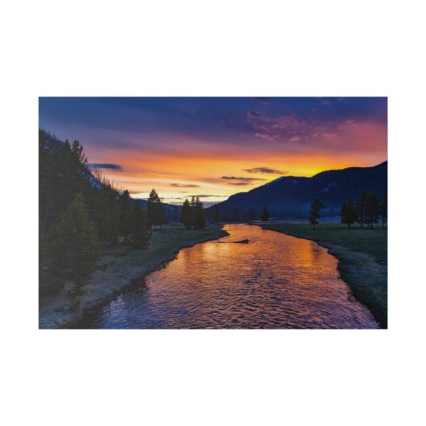 82227-201.jpg Yellowstone National Park Sunset Standard Canvas