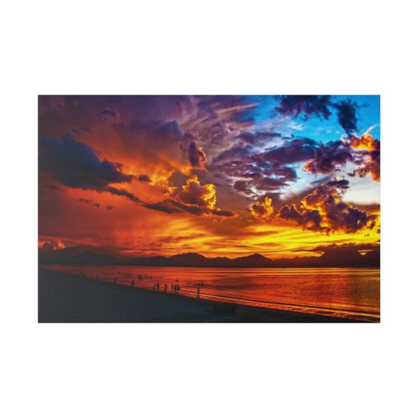 82227-205.jpg Beach Lagoon Sunset Standard Canvas