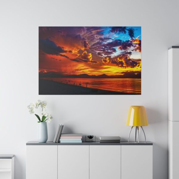 82227-207.jpg Beach Lagoon Sunset Standard Canvas