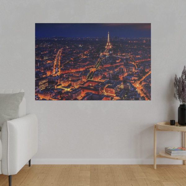 82227-26.jpg Eiffel Tower in Night Standard Canvas