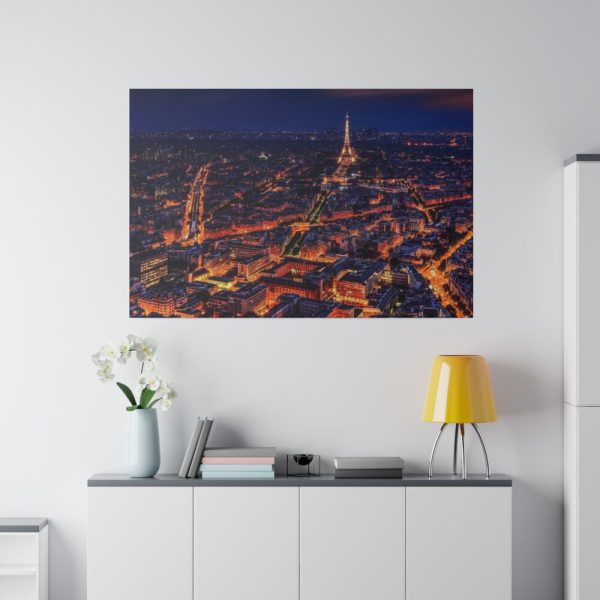 82227-27.jpg Eiffel Tower in Night Standard Canvas
