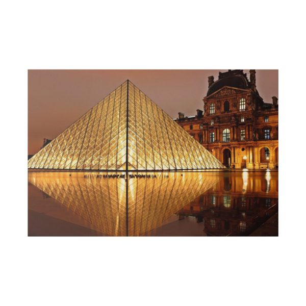 Louvre Pyramid in Paris Standard Canvas