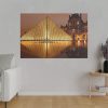 Louvre Pyramid in Paris Standard Canvas