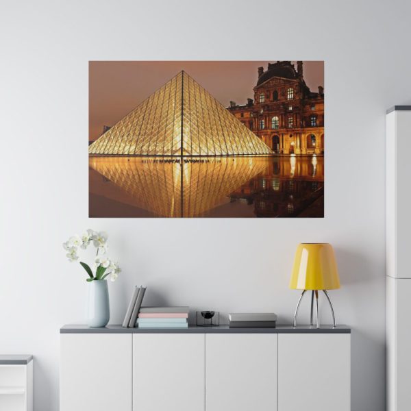 Louvre Pyramid in Paris Standard Canvas