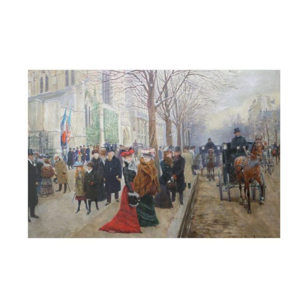 Paris Street Scene Standard Canvas