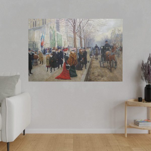 Paris Street Scene Standard Canvas