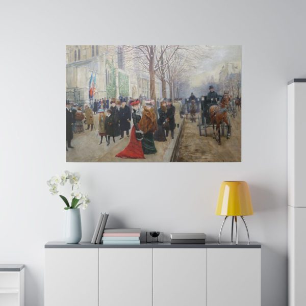 Paris Street Scene Standard Canvas