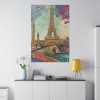 Whimsical Paris France Art Print Standard Canvas