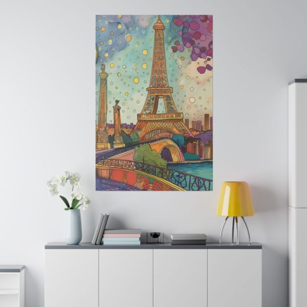 Whimsical Paris France Art Print Standard Canvas