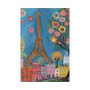 Colorful Illustration Paris and Eiffel Tower Standard Canvas