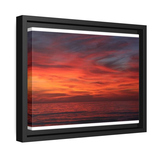 Afterglow Sky Image Framed Canvas