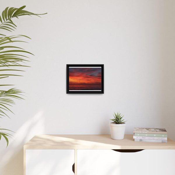 Afterglow Sky Image Framed Canvas