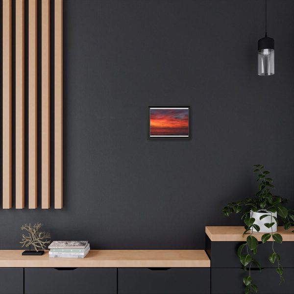 Afterglow Sky Image Framed Canvas