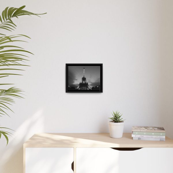 88280-3.jpg Eiffel Tower Black and White Framed Canvas