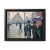 88280-5.jpg Paris Street Rainy Day Framed Canvas