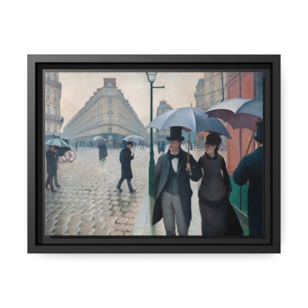 88280-5.jpg Paris Street Rainy Day Framed Canvas