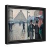 88280-6.jpg Paris Street Rainy Day Framed Canvas