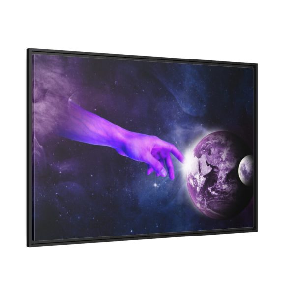 88289-10.jpg Surreal Hand Planet Heaven Framed Canvas