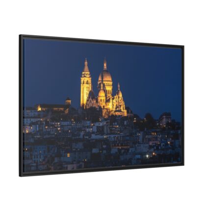Basilica of the Sacred Heart of Paris Framed Canvas