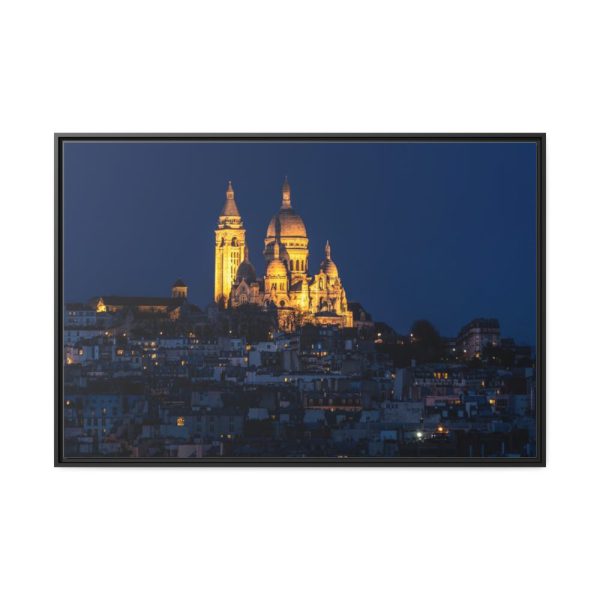 Basilica of the Sacred Heart of Paris Framed Canvas