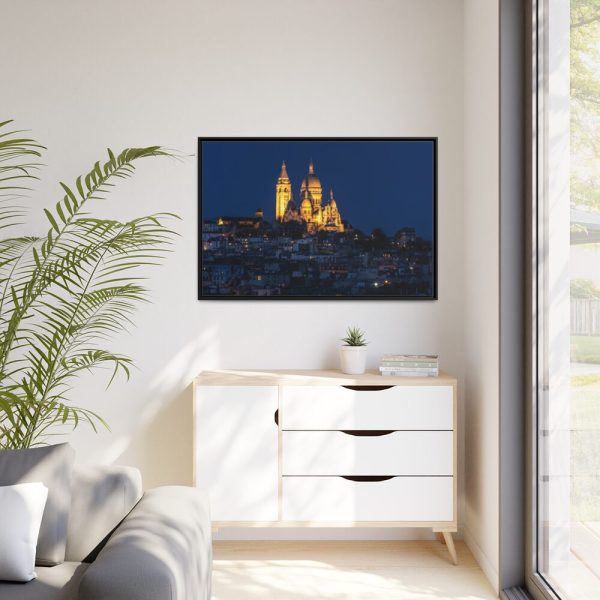 Basilica of the Sacred Heart of Paris Framed Canvas