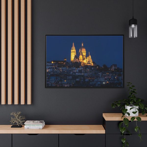 Basilica of the Sacred Heart of Paris Framed Canvas