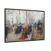 88289-115.jpg Paris Street Scene Framed Canvas