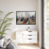 88289-118.jpg Paris Street Scene Framed Canvas