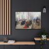 88289-119.jpg Paris Street Scene Framed Canvas