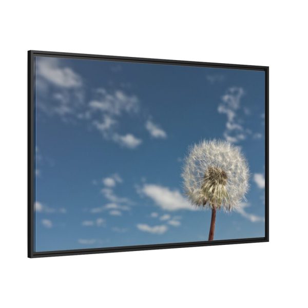88289-125.jpg Dandelion and Blue Sky Framed Canvas