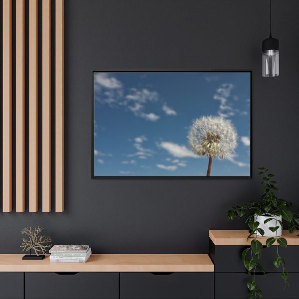 88289-129.jpg Dandelion and Blue Sky Framed Canvas