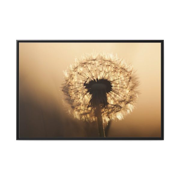 88289-136.jpg Dandelion on Yellow Day Framed Canvas