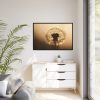 88289-138.jpg Dandelion on Yellow Day Framed Canvas