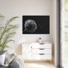 Dandelion Background Framed Canvas