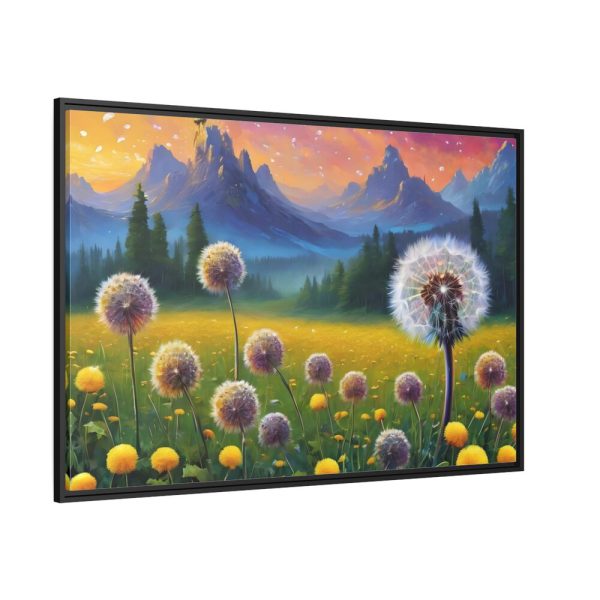 88289-165.jpg Landscape Flower Meadow Dandelions Framed Canvas