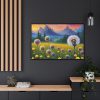 88289-169.jpg Landscape Flower Meadow Dandelions Framed Canvas