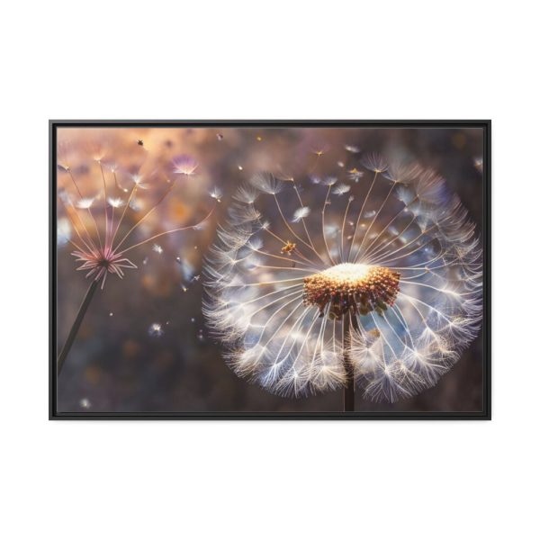 88289-176.jpg Dandelion Seeds Flower Head in Close Up Framed Canvas