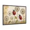 88289-185.jpg Watercolor Meadow Flowers With Ladybug Framed Canvas