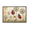 88289-186.jpg Watercolor Meadow Flowers With Ladybug Framed Canvas