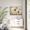 88289-188.jpg Watercolor Meadow Flowers With Ladybug Framed Canvas