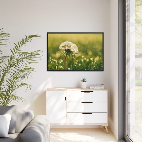 88289-213.jpg Dandelion in Dewey Grassy Area Framed Canvas