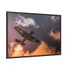 88289-220.jpg Ground View of an Old War Plane Framed Canvas