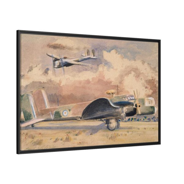 88289-225.jpg Whitley Bombers Sunning by Paul Nash Framed Canvas