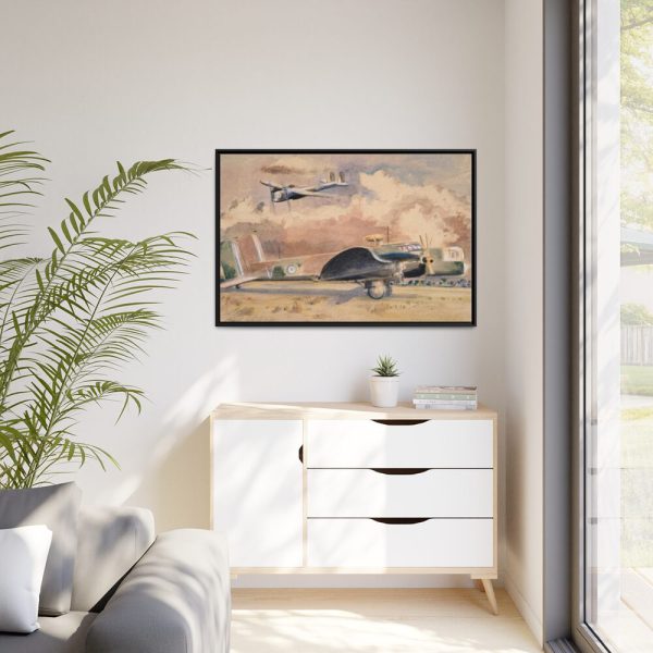 88289-228.jpg Whitley Bombers Sunning by Paul Nash Framed Canvas