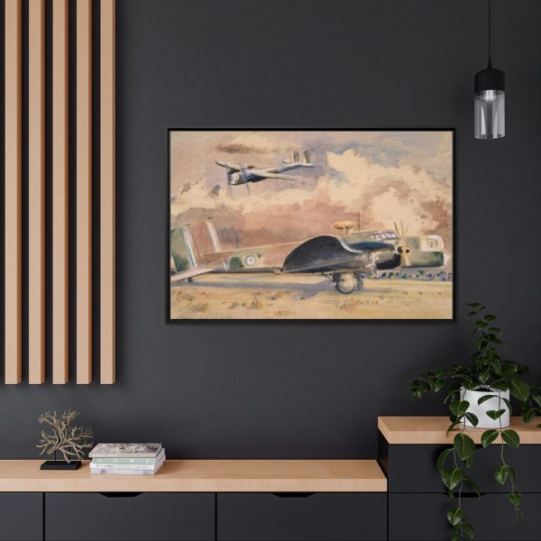 88289-229.jpg Whitley Bombers Sunning by Paul Nash Framed Canvas