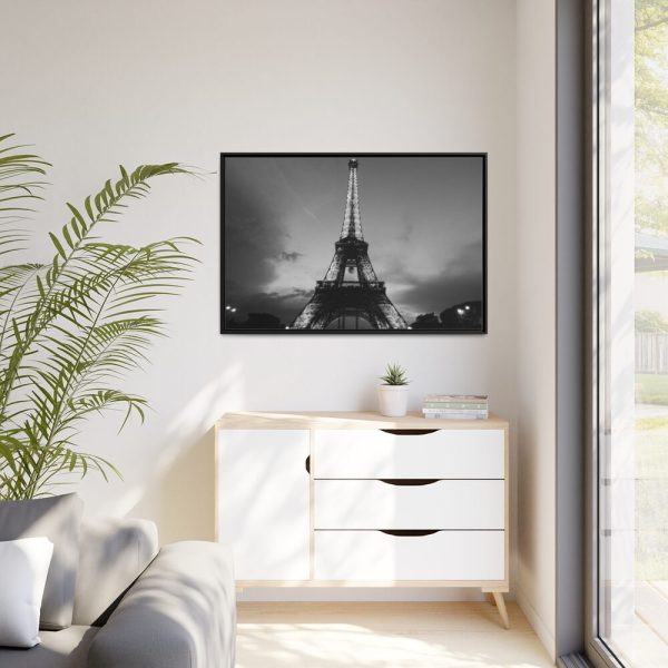 88289-23.jpg Eiffel Tower Black and White Framed Canvas